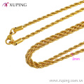 42884 Xuping Jewelry 2016 collier de femmes, long collier en or 24k